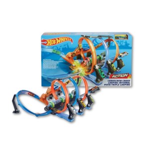 Hot Wheels FTB65 Corkscrew Crash Track Set