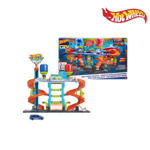 Hot Wheels HDP05 City Mega Car Wash - Magical Color-Changing Fun! (Includes 1 Color Shifters Car, No-Spill Play)