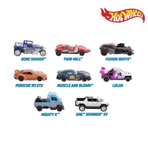 Hot Wheels Pull-Back Speeders Assortment (HPT04): Wind Up, Race Off - Interactive Fun for Budding Racers (1:43 Scale)