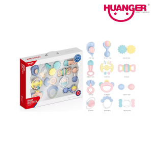 Huanger HE0112: Colorful & Engaging - Rattle Set for Sensory Exploration (0 Months+