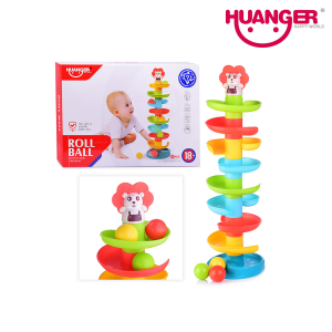 Huanger HE0292: Rolling Fun & Learning! Interactive Ball Track for Toddlers (16 pcs)