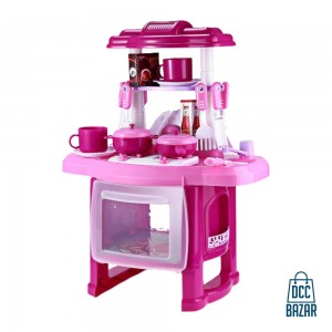 Kids Kitchen set children Kitchen Toys Large Kitchen Cooking Simulation Model Play Toy for Girl Baby
