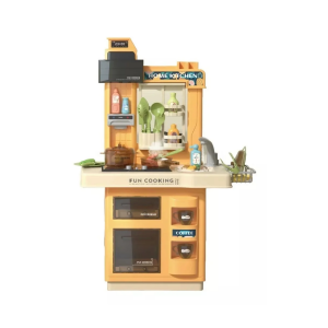 Large Interactive Kids Play Kitchen with Water, Sound, and Light: Complete Playset