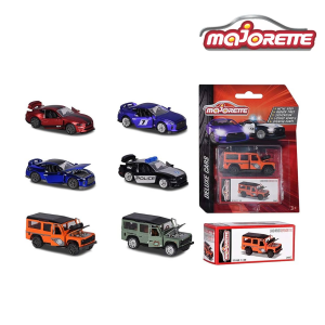 Majorette 3152 Deluxe Edition Die-Cast Toy Car - 3 Surprise Cars (Ford Mustang GT, Land Rover Defender 110 or Nissan GT-R)