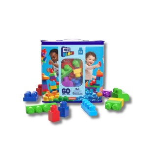 Mega Bloks DCH55 First Builders Big Building Bag Blue: Build Big Dreams with Chunky Blocks