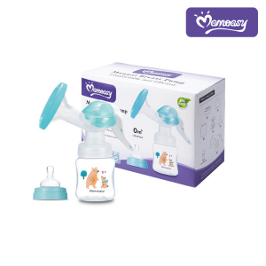 Momeasy Manual Breast Pump: Portable, 120ml/4oz Milk Collection for Newborns