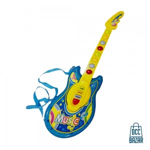 Musical Guitar and Mobile with Flashing Lights and Animal Sounds