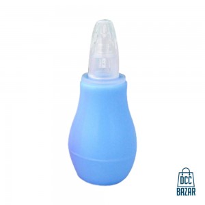 Baby Fruit Feeder PacifierNasal Mucus Safe Nose Cleaner Nasal Aspirator Blue