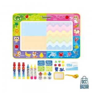 Coolplay Magic Water Drawing Mat Coloring Doodle Mat with Magic Pens Montessori Toys Painting Board Educational Toys for Kids