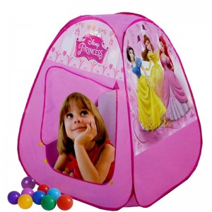 Pop Up Mega Mansion Crown Play Tent With 50 Soft Flex Balls