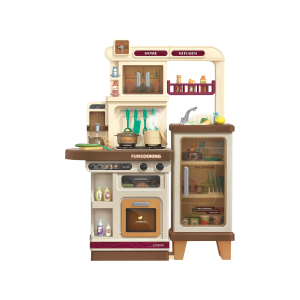 Realistic Kids Play Kitchen with Lights, Sounds, and Water: Educational Toy