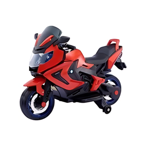 Red Kids Electric Trike Motorcycle with Lights, Music, and USB - BQ3188