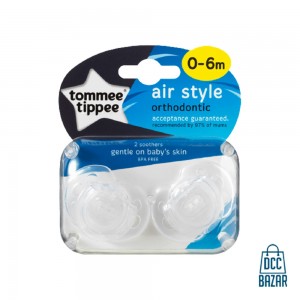 Tommee Tippee Air Style Soother Twin Pack (0-6m)