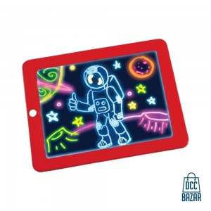 D Magic Drawing Pad LED Light Luminous Board Intellectual Developmen Toy Children Painting Learning Tool Educational Toys