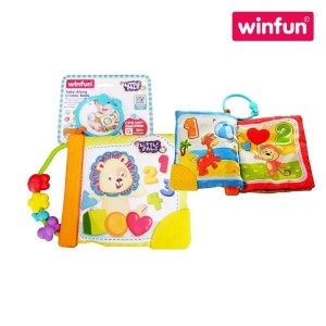 Winfun 000176: Peek-A-Boo Fun! Take-Along Crinkle Book with Teether & Sensory Play (Ages 0+)