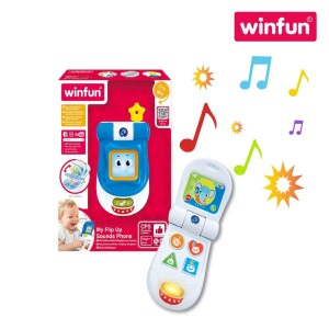  Winfun 000618: My First Phone - Interactive Play Phone with Fun Sounds & Safe Mirror (Ages 0+)