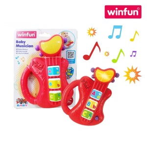  Winfun 000641: Rock & Learn Baby Guitar - Light-Up Musical Toy for Early Learning & Fun (Ages 3+ Months)