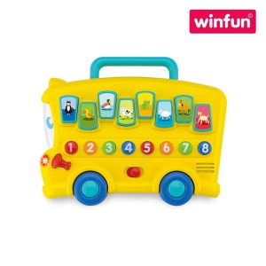 Winfun 000676: Animal Sounds Bus - Learning & Fun on the Go (Lights, Sounds & Numbers) - Ages 6 Months+