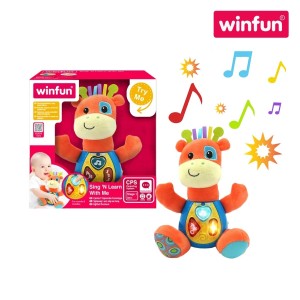 Winfun 000688: Patch the Learning Giraffe - Interactive Toy for Early Learning & Fun (Lights, Sounds & Rhymes) - Ages 12 Months+