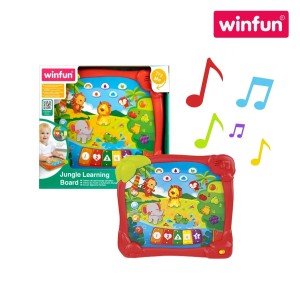 Explore, Learn & Play in the Jungle! Winfun 002513 Jungle Learning Board with Lights, Sounds, 4 Play Modes & Activities for Toddlers (18 Months+)