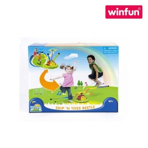 Winfun 006002 Skip 'N Toss Beetle: 2-in-1 Active Play Fun (Skipping & Ring Toss) - Ages 4+