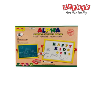 Zephyr Mini Alpha Board: Magnetic & Chalkboard Fun for Learning Letters & Numbers! (Model 04013)