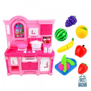 Zunchen Kitchen Set with Sounds and Lights for Girls – Multi Color